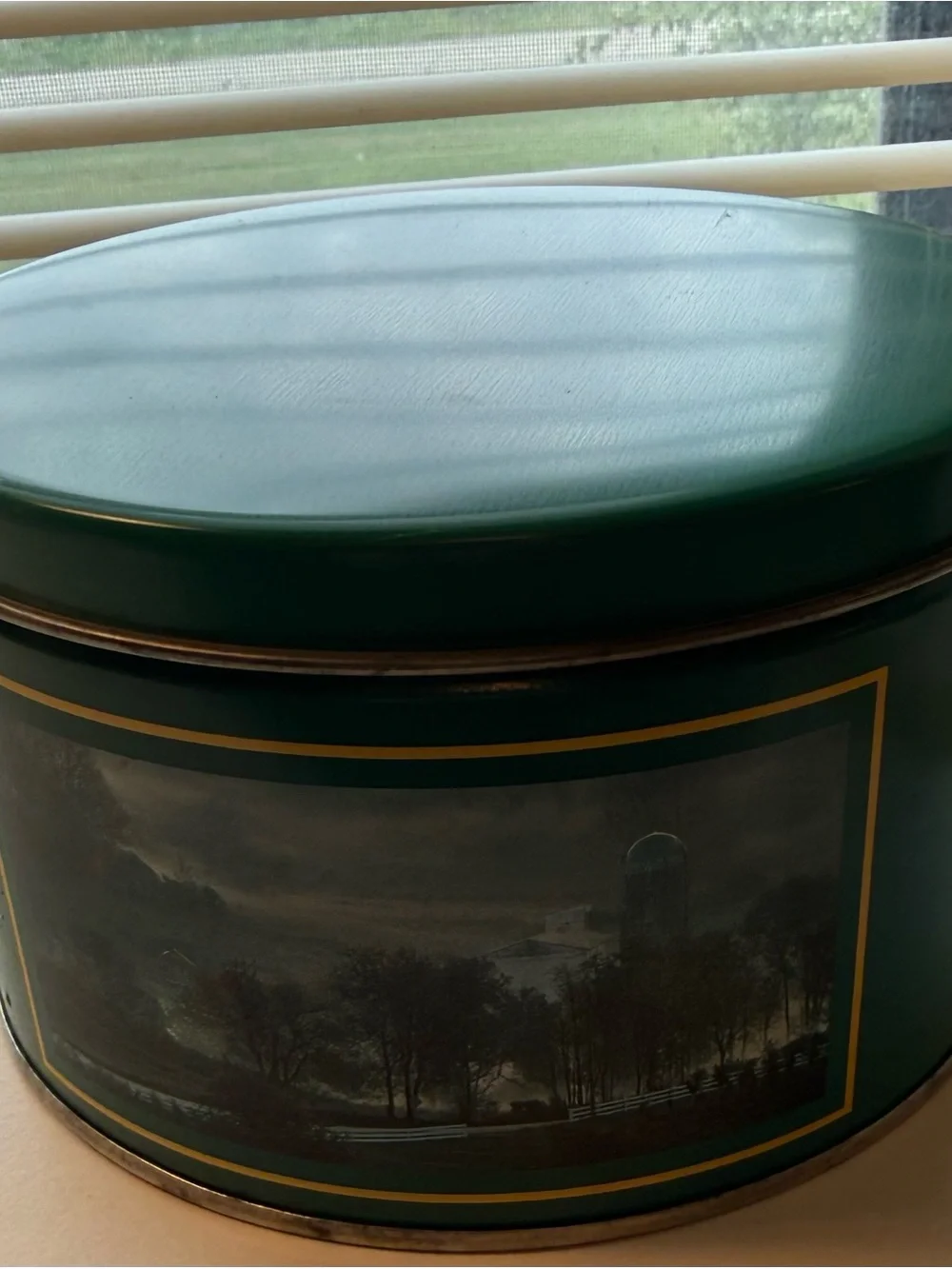 Mr. Coffee Limited Edition Green Round Collector Advertising Tin Canister w/ Lid